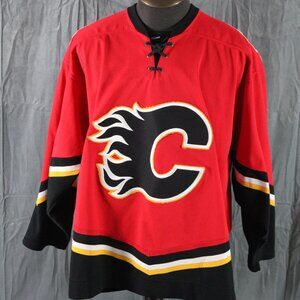 Calgary Flames Jersey (Retro) - Home Jersey Number 24 -by CCM - Men's XL